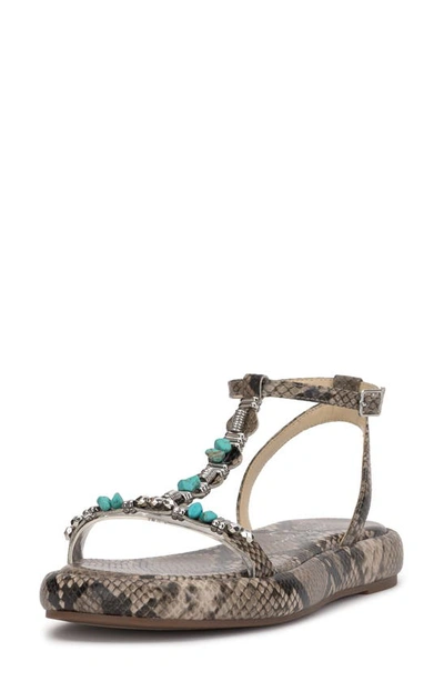 Jessica Simpson Eshily Platform Sandal In Dark Natural Faux Leather