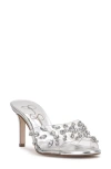 Jessica Simpson Primana Slide Sandal In Clear,silver