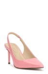 Jessica Simpson Souli Slingback Pointed Toe Pump In Bubble Gum Pink
