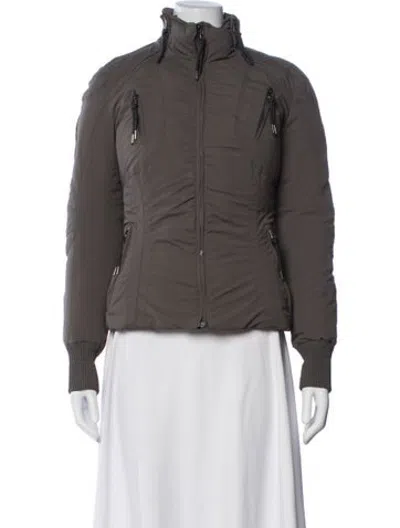 Pre-owned Jet Set Nylon Jacket In Grey