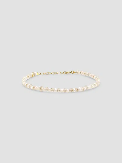 Jia Jia Women's Birthstone 14k Yellow Gold & Gemstone Beaded Bracelet In April