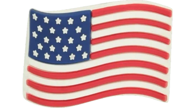 Jibbitz American Flag In Red/white/blue