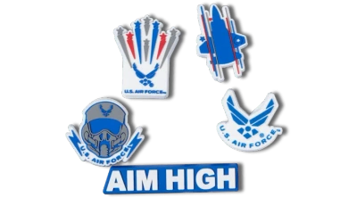Jibbitz Kids' Armed Forces Us Air Force 5pck In Blue