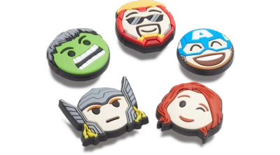Jibbitz Avengers Emojis 5 Pack In Green