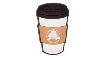 Jibbitz Cup Of Joe In White/black