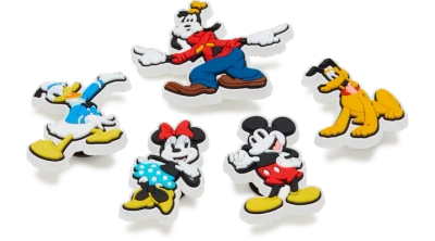 Jibbitz Disney Mickey And Friends 5 Pack In Blue