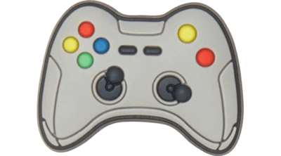 Jibbitz Grey Game Controller In Gray