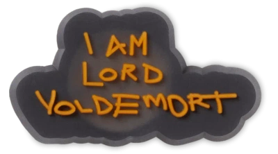 Jibbitz Harry Potter I Am Lord Voldemort In Brown