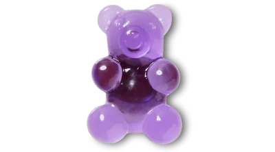 Jibbitz Purple Candy Bear