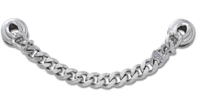 Jibbitz Silver Flat Curb Chain