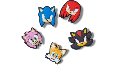 Jibbitz Sonic The Hedgehog 5 Pack In Multi