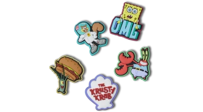 Jibbitz Spongebob 5 Pack In Multi