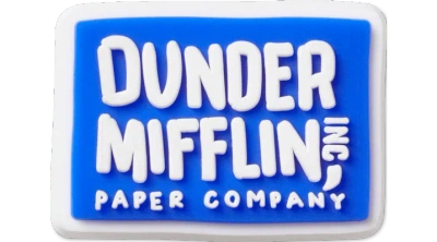 Jibbitz Kids' The Office Dunder Mifflin Logo In Blue