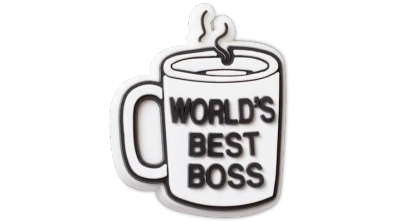 Jibbitz The Office Worlds Best Boss Mug In Black