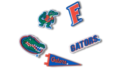 Jibbitz University Of Florida 5 Pack In White