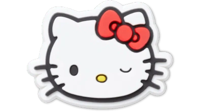 Jibbitz Winking Hello Kitty In White