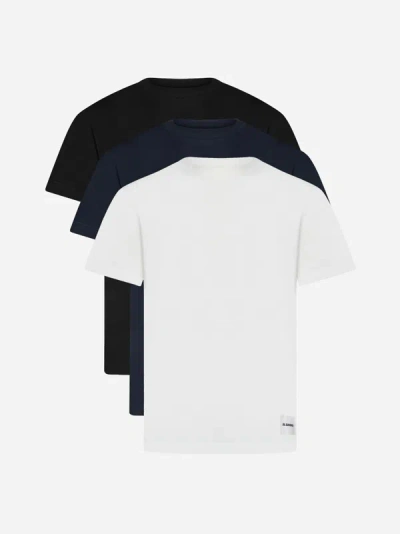 Jil Sander+ 3-pack Cotton T-shirt In Multicolor