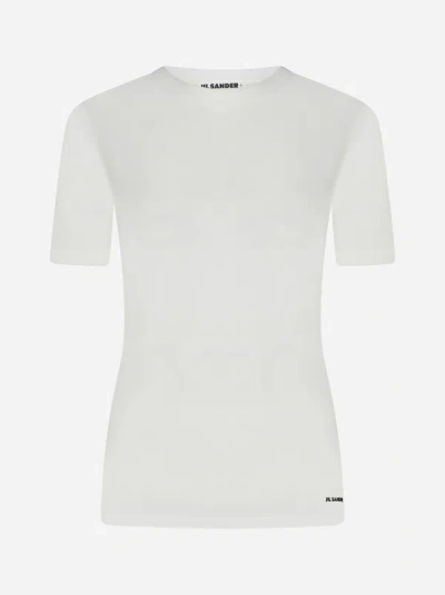Jil Sander+ Logo Cotton T-shirt In White