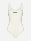 Jil Sander+ Logo Swimsuit In Coconut