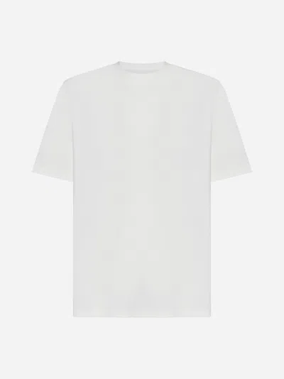 Jil Sander Back Logo Cotton T-shirt In White