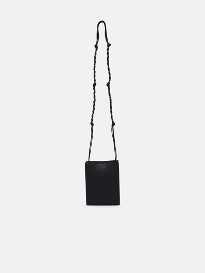 Jil Sander Black Leather Tangle Crossbody Bag