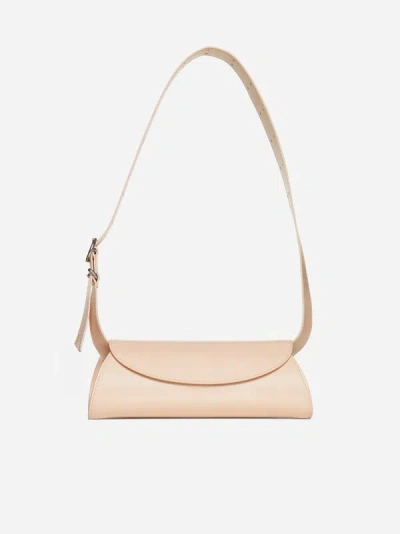 Jil Sander Cannolo Small Leather Bag In Pink