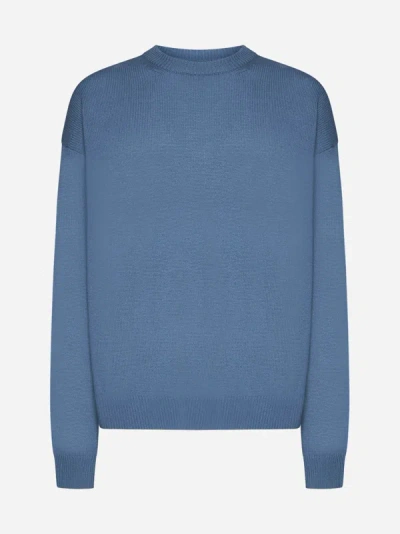 Jil Sander Cashmere Sweater In Blue