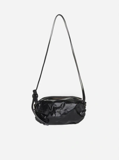 Jil Sander Cushion Leather Small Bag In Black