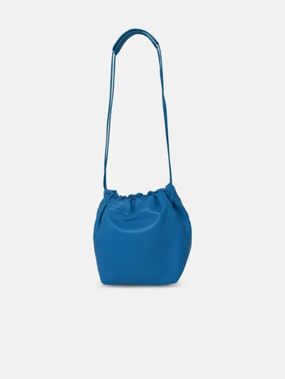 Jil Sander Dumpling Crossbody Bag In Light Blue Leather