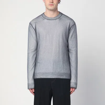 Jil Sander Grey Jumper With Layered Design
