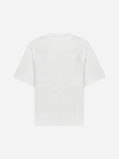 Jil Sander Ivory Logo T-shirt In White