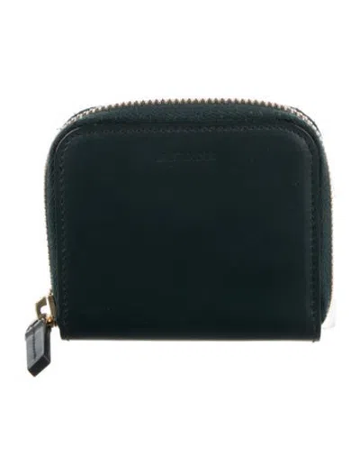 Pre-owned Jil Sander Leather Coin Pouch In Green