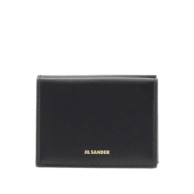 Jil Sander Leather Mini Wallet In Black