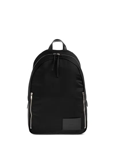 Jil Sander Logo-patch Backpack In Black