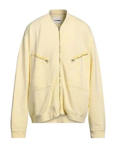 Jil Sander Man Sweatshirt Yellow Size Xxl Cotton