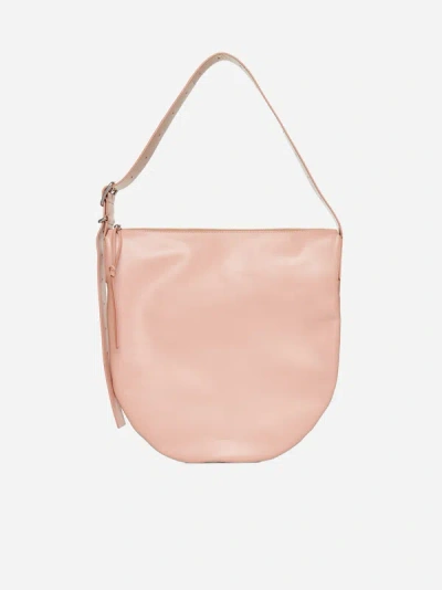 Jil Sander Moon Medium Leather Bag In Pink