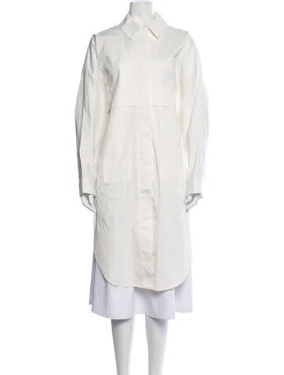 Pre-owned Jil Sander Poncho In White