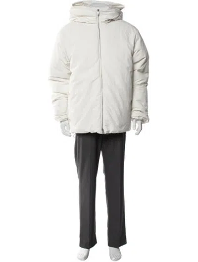 Pre-owned Jil Sander Puffer Coat In White