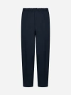 Jil Sander Relaxed Fit Cropped Leg Pants In Marine