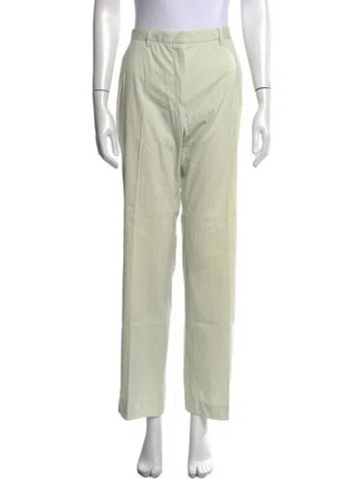 Pre-owned Jil Sander Straight Leg Pants In Green