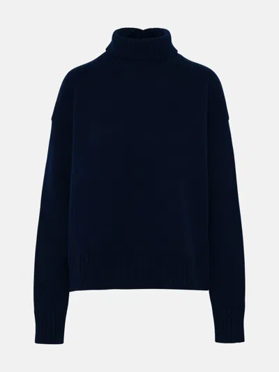 Jil Sander Sweater In Navy Cashmere Blend