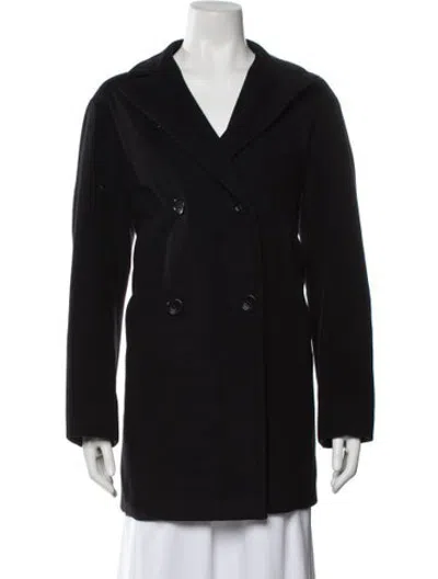 Pre-owned Jil Sander Vintage Late 1990's - Early 2000's Peacoat In Black