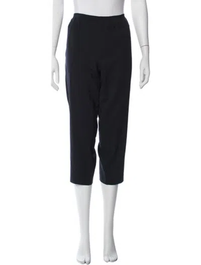 Pre-owned Jil Sander Virgin Wool Straight Leg Pants In Blue
