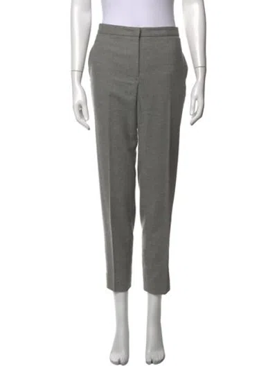 Pre-owned Jil Sander Virgin Wool Straight Leg Pants In Grey