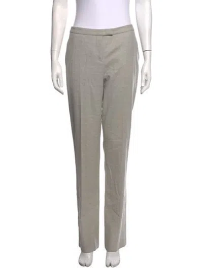 Pre-owned Jil Sander Virgin Wool Straight Leg Pants In Grey