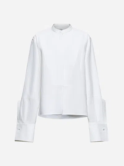 Jil Sander White Linen Boxy Shirt