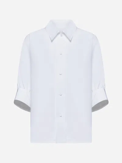 Jil Sander White Poplin Boxy Shirt