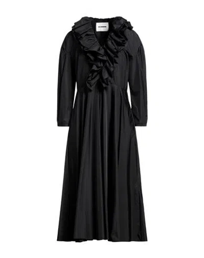 Jil Sander Woman Midi Dress Black Size 4 Polyester