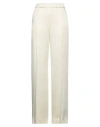 Jil Sander Woman Pants Ivory Size 2 Acetate, Viscose In White