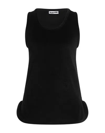 Jil Sander + Woman Tank Top Black Size L Cotton, Polyester